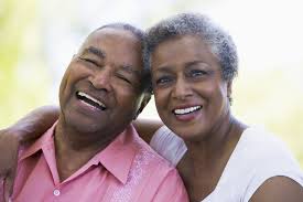 Elderly couple sleeping well